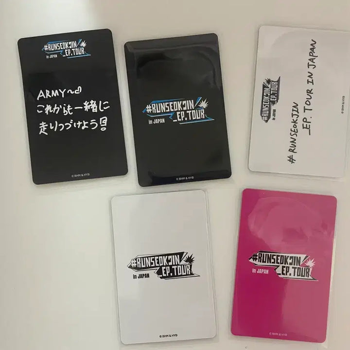 [BUNJANG] BTS Jin Japan Mini Photocard Bundle Set (5 types) / BTS 방탄 진 런석진 일본 미니포카 미포 5종 일괄