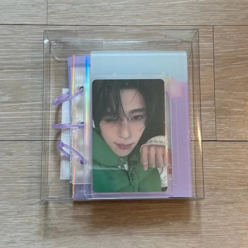 [BUNJANG] NCT WISH 1st Anniversary Acrylic Shaker Binder Si-on (Unsealed) / 개봉,포카포함) 엔시티위시 1주년 아크릴 쉐이커 바인더 시온