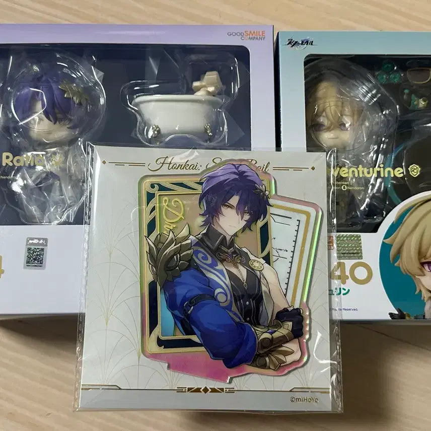 [BUNJANG] Honkai Star Rail Ratiov Aventurine Nendoroid Bundle Set / 스타레일 레이시오 어벤츄린 넨도 일괄