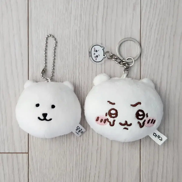 [BUNJANG] Nongdamgom &amp; Chiikawa Mirror Keyring Bundle Set / 농담곰 &amp; 치이카와 거울 키링 일괄