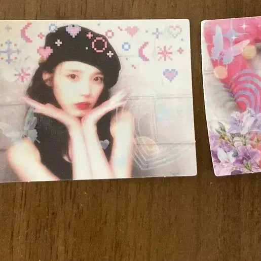[BUNJANG] IU Flower Bookmark Set Album Proof Photo &amp; Sticker / 아이유 꽃갈피셋 앨범 증명사진&amp;스티커