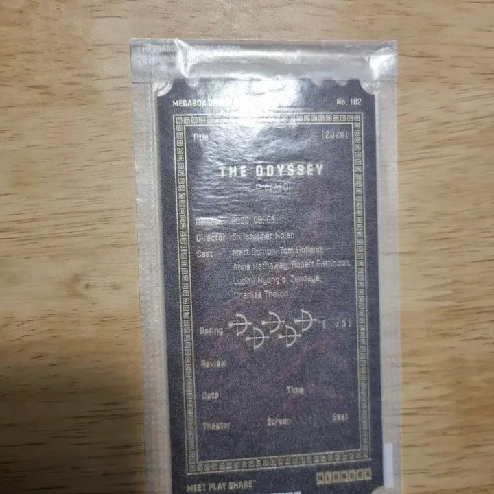 [BUNJANG] Unsealed "Odyssey" Megabox Original Ticket / 가격제안 환영, 미개봉 오디세이 메가박스 오리지널티켓 오티