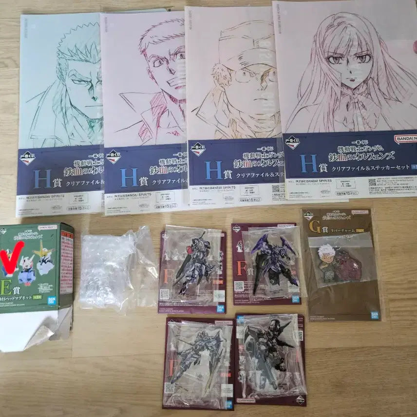 [BUNJANG] Gundam Iron-Blooded Orphans Ichiban Kuji D Prize, Last One Prize, and Lower Prizes / 택포11.5)건담 제일복권 철혈의 오펀스 d상+라스트원+하위상 팝니다