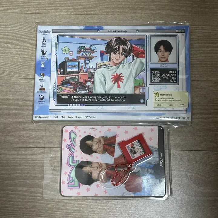 [BUNJANG] NCT Wish Riku Login Photocard Set, Game Pack Keyring / (일괄) 로그인 포토세트 게임팩 키링 리쿠 엔시티 위시