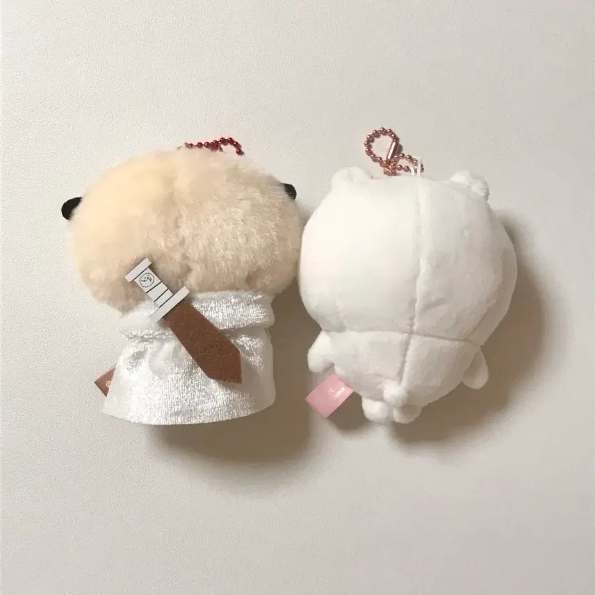 [BUNJANG] Chiikawa Lotco Basic Mascot Keyring Plush (Bundle Set) / (2개 일괄) 치이카와 랏코 먼작귀 기본 마스코트 키링 누이