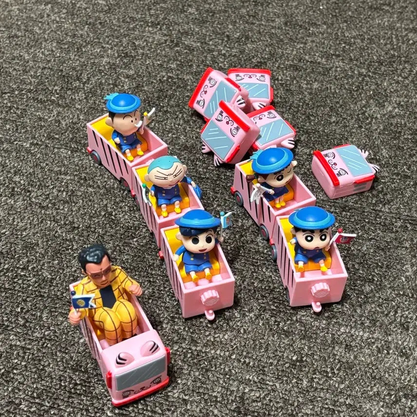 [BUNJANG] Crayon Shin-chan Kindergarten Bus Re-Ment Set / 짱구 유치원버스 리멘트 판매