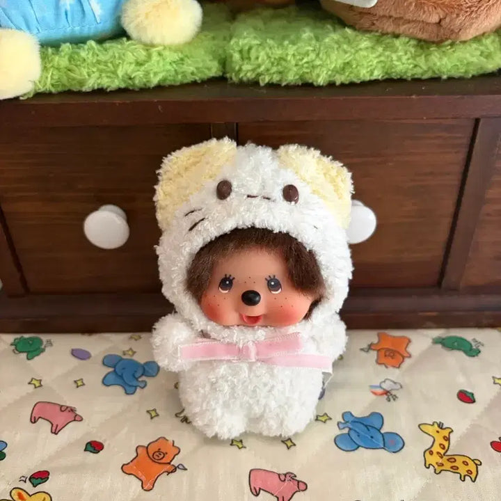 [BUNJANG] Marshmallow Monchhichi Keychain/Plush / 마슈마로 몬치치 키링/인형