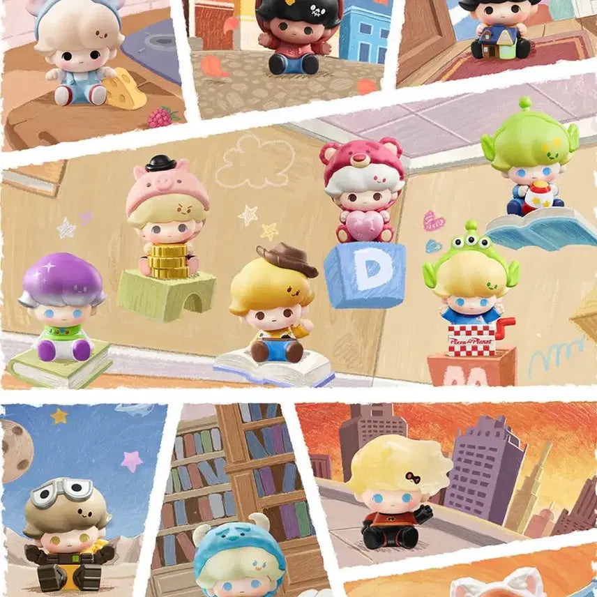 [BUNJANG] Pop Mart Dimoo World x Pixar Series Blind Box (12pc Set) / [팝마트] 팝빈 디무 월드 x 픽사 시리즈 (12pc)