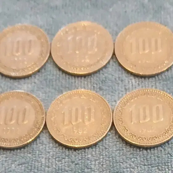 [BUNJANG] 1982 100 Won Coin Bundle Set (10 pcs) / 1982년 100원 동전 10개일괄