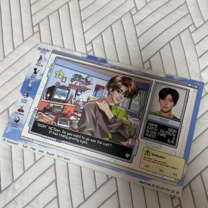 [BUNJANG] NCT WISH Login Postcard Set Sion / 엔시티위시 로그인 엽서세트 시온