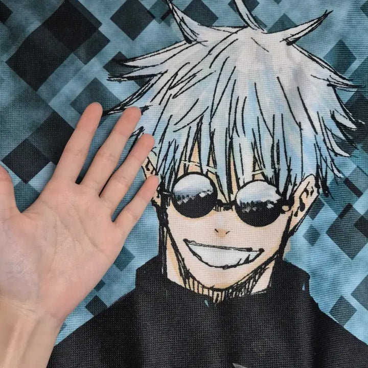 [BUNJANG] Jujutsu Kaisen Kaijo Gyokusetu Geto Suguru &amp; Gojo Satoru Jump Festa Big Towel Poster Tapestry / 주술회전 회옥옥절 게토 고죠 점프페스타 빅 타올 포스터 태피스트리