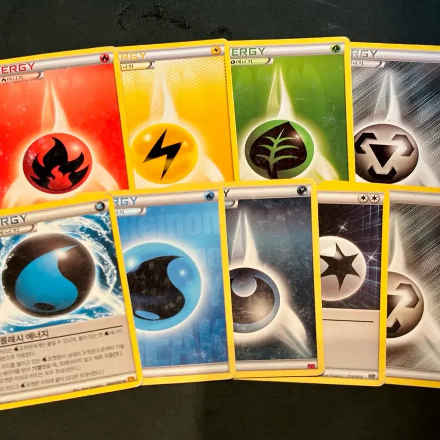 [BUNJANG] Vintage Pokemon Energy Card Set with Bonus / 포켓몬 고전카드 - 에너지 카드 세트 + 서비스