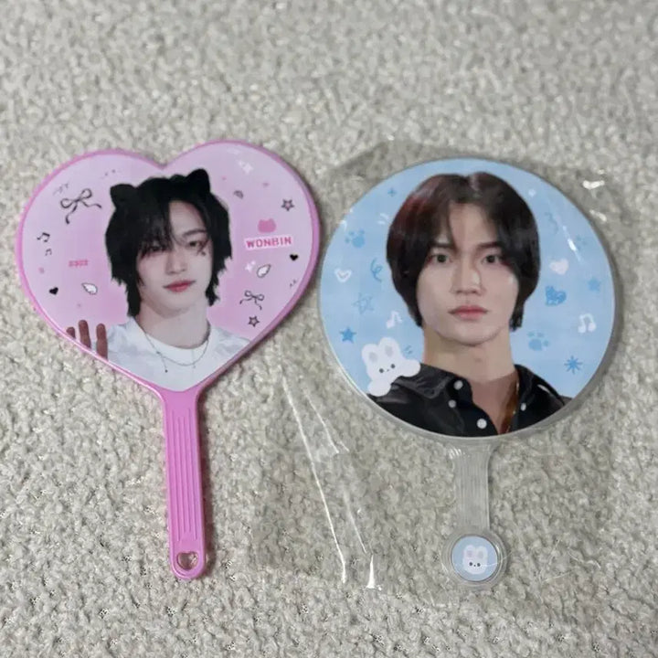 [BUNJANG] RIIZE Wonbin Mini Uchiwa 2 Types Bundle Set / 라이즈 원빈 미니 우치와 2종 일괄 양도