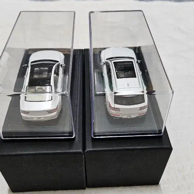 [BUNJANG] Genesis G80 GV80 1/43 Scale Diecast Model - Matte White Set / 제네시스 g80,gv80 1/43 무광화이트 다이캐스트
