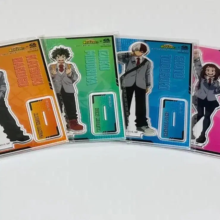 [BUNJANG] My Hero Academia Kurasushi Acrylic Stand Set of 4 / 나히아 히로아카 쿠라스시 아크릴스탠드 4종 세트