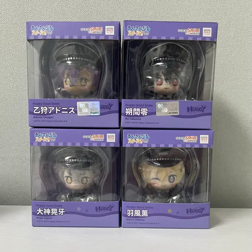 [BUNJANG] Ensemble Stars UNDEAD Huggy Set - Rei, Kaoru, Adonis, Koga / 앙스타 언데드 허기 굿스마일 일괄 - 레이 카오루 아도니스 코가