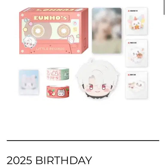 [BUNJANG] Eunho 2024/2025 Birthday Kit + Sipsip Cafe Cake Box, Pop-up Card / 은호 2024 2025 생일키트 + 십카페 케잌상자, 팝업 카드