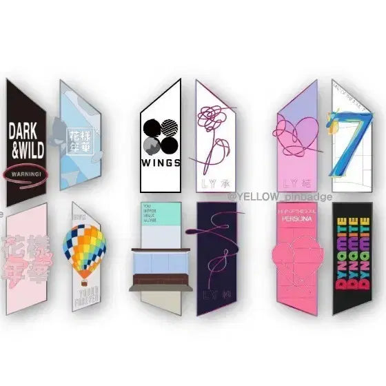 [BUNJANG] BTS Album Badge Set (Sealed) / 미개봉) 방탄 앨범뱃지 세트 미개봉 원가이하 판매