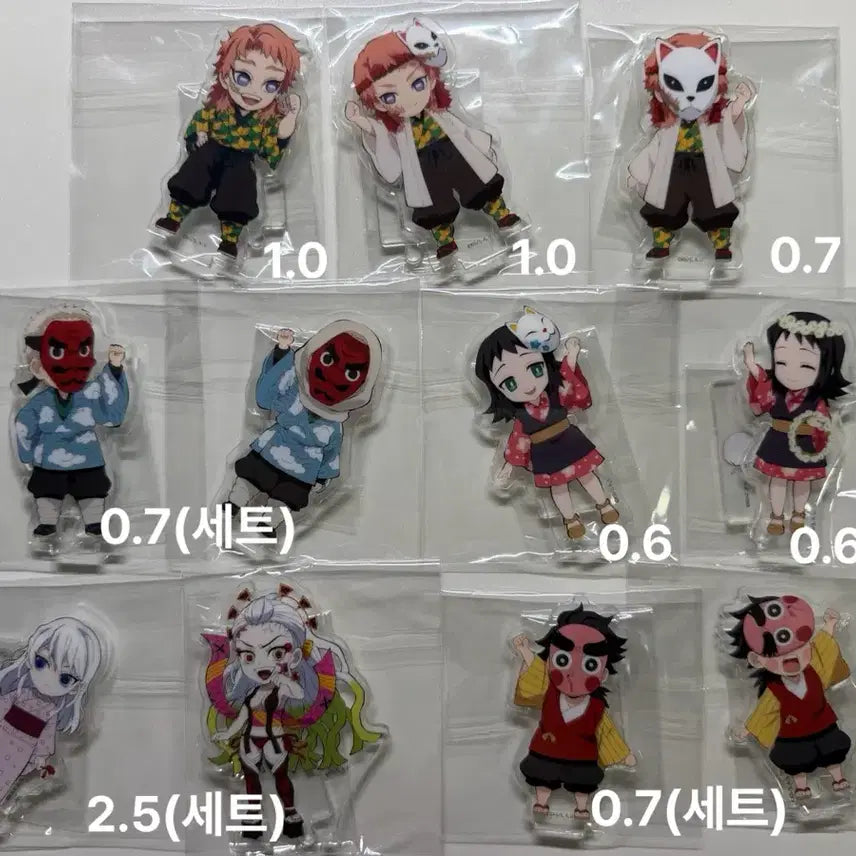 [BUNJANG] Demon Slayer Connected Acrylic Stand Collection (Giyu, Sanemi, Muichiro, Mitsuri, Tanjiro, Inosuke) / 귀멸의 칼날 연결 아크릴 모음(기유,사네미,무이치로,미츠리,탄지로,이노스케)