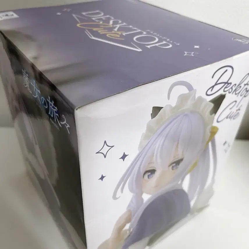 [BUNJANG] Sealed Elaina Desktop Cat Figure / 미개봉 마녀의 여행 일레이나 데스크탑 메이드 고양이 피규어