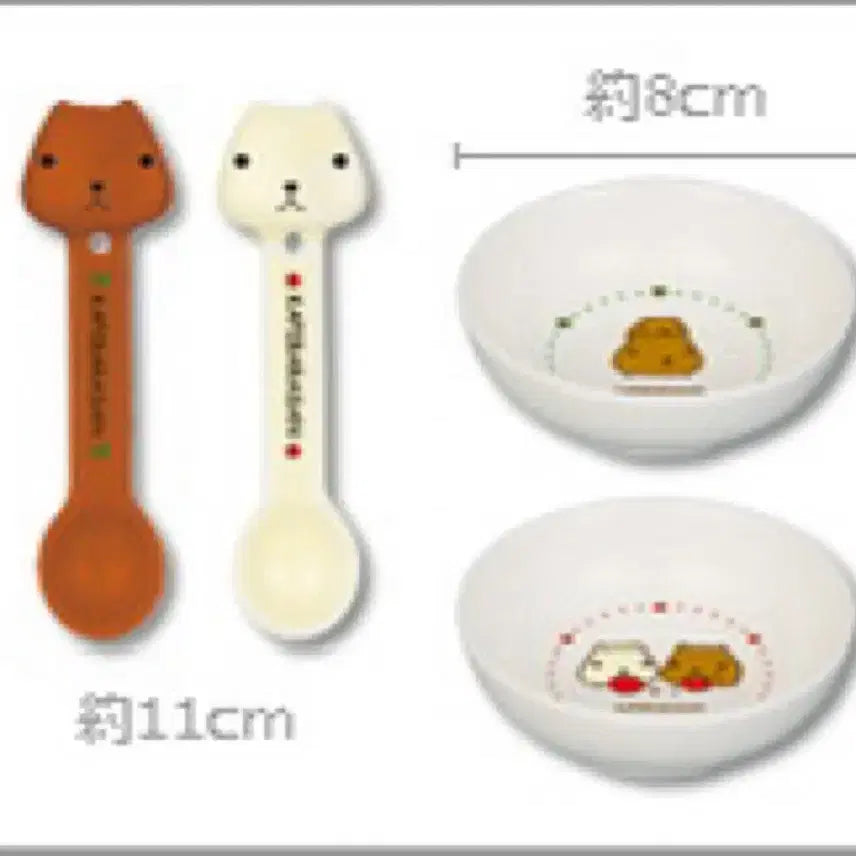 [BUNJANG] Capybara-san Ichiban Kuji Prize E Spoon Small Plate Set / 카피바라상 이치방쿠지 제일복권 E상 스푼 작은 접시 세트