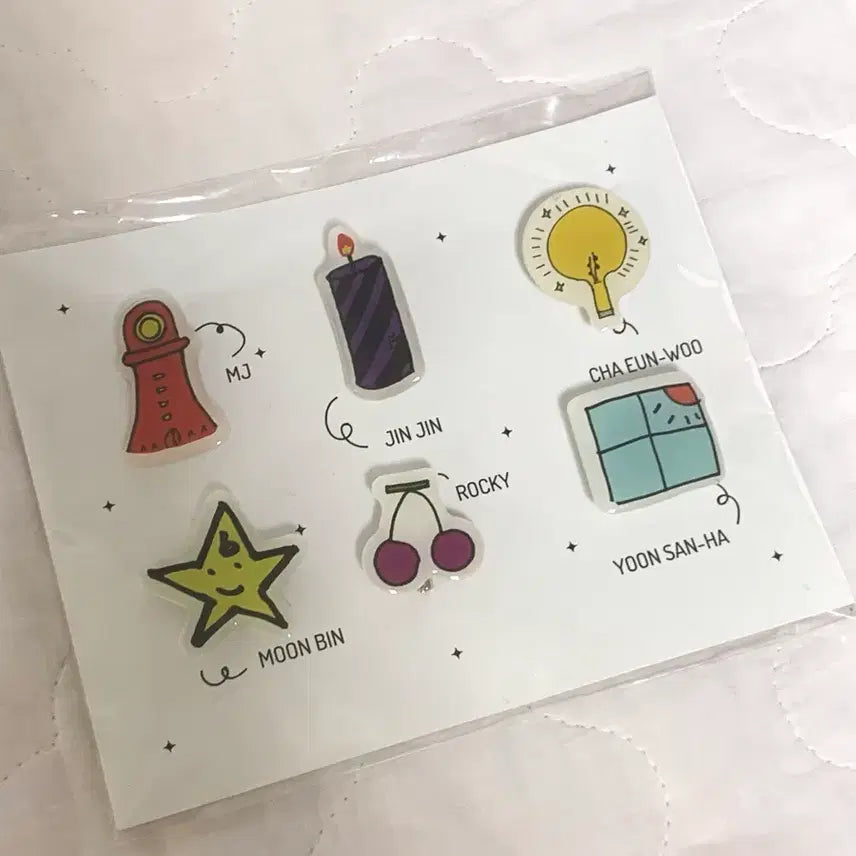 [BUNJANG] ASTRO STAR LIGHT Concert MD Badge Set / 아스트로 STAR LIGHT 콘서트 MD 뱃지세트