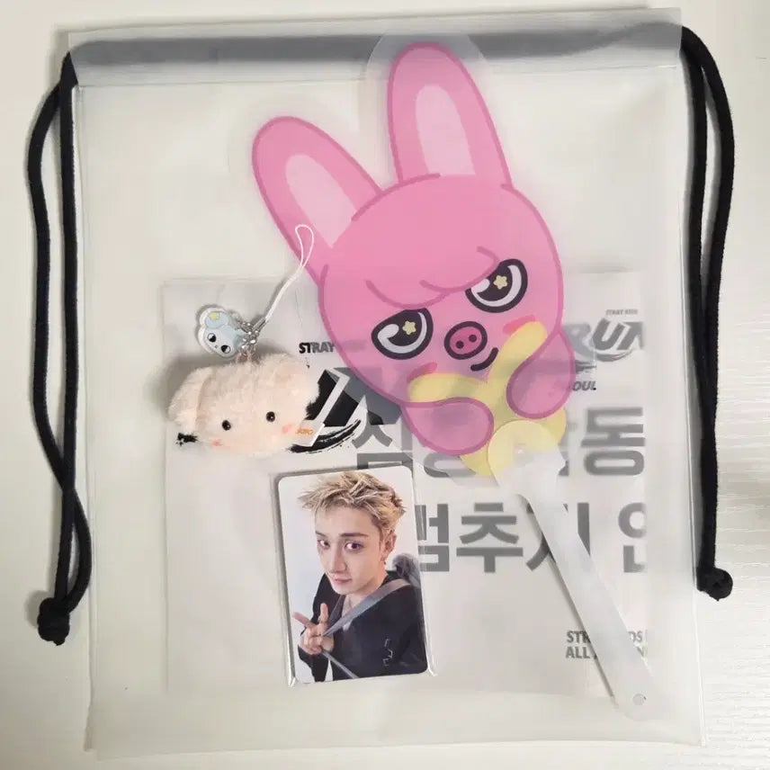 [BUNJANG] Stray Kids Ot8 Fan Keyring Photocard Set Bundle / 스트레이키즈 부채 키링 포카세트 일괄 ot8