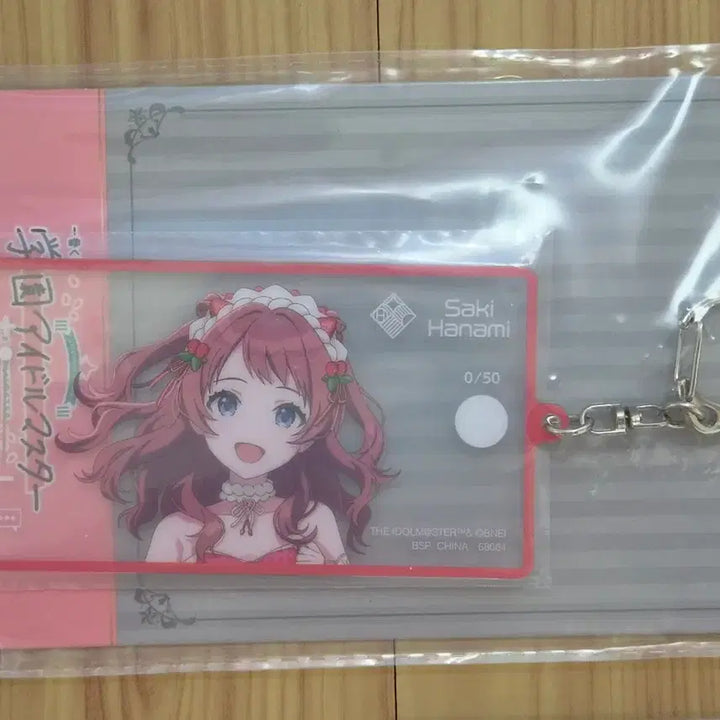 [BUNJANG] Idolmaster Saki Hanami Acrylic Stand &amp; Rubber Coaster Set / 가쿠마스 학원 아이돌마스터 하나미 사키 아크릴 &amp; 러버코스터