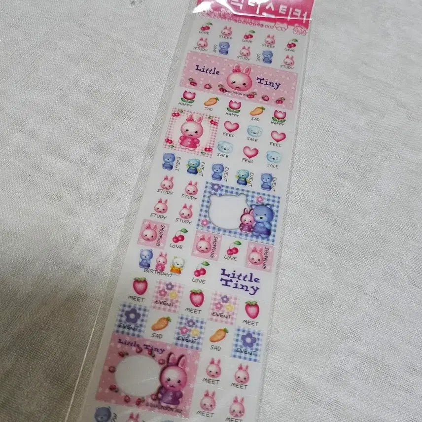 [BUNJANG] Barunson Character Glitter Square Stickers - Candy Cat, Pimpim / 바른손 캐릭터 반짝이 사각 스티커 고전문구 다꾸 캔디캣 핌핌이 빈티지 레트로