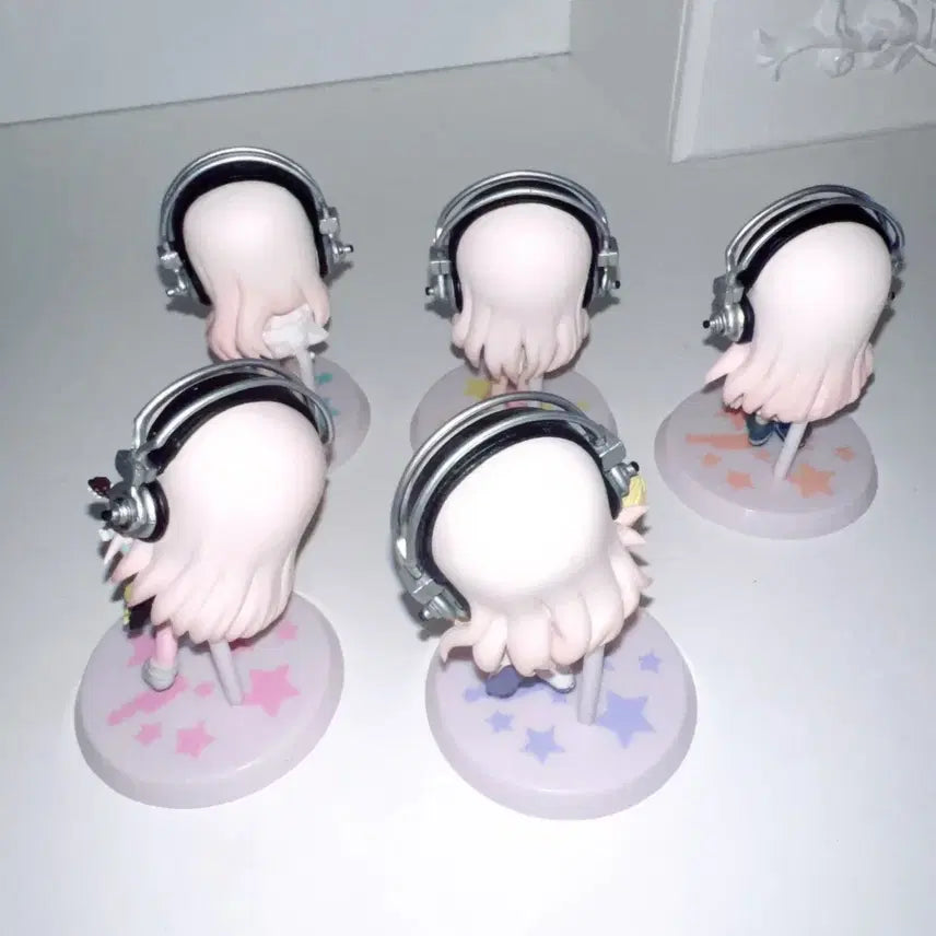 [BUNJANG] Super Sonico Ichiban Kuji Action Figure 5-Piece Set / 슈퍼소니코 이치방쿠지 액션 피규어 5종 세트 미소녀 갸루 방꾸 오타쿠 핑크