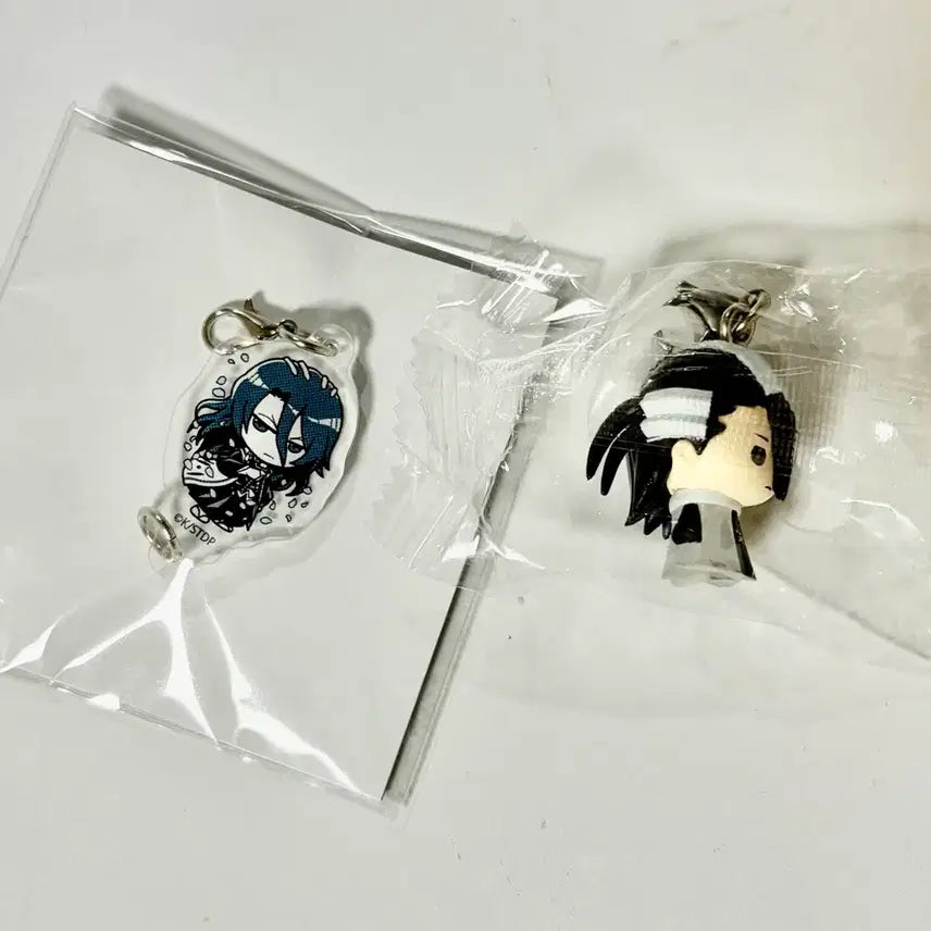 [BUNJANG] Bleach Kuchiki Byakuya Mezurushi Connecting Acrylic Charm Bundle Set / 블리치 쿠치키 뱌쿠야 메지루시 연결 아크릴 챰 새상품 일괄