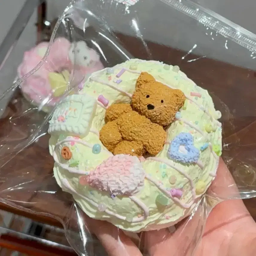 [BUNJANG] Donut Bear New Handmade Chewy Toy Rare / 도넛곰 신상 수제 말랑이 고퀄 희귀