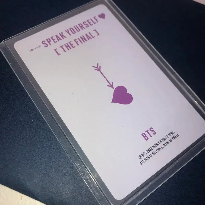[BUNJANG] BTS Speak Yourself: The Final DVD Suga Photocard / 스파콘 딥디 윤기 포카