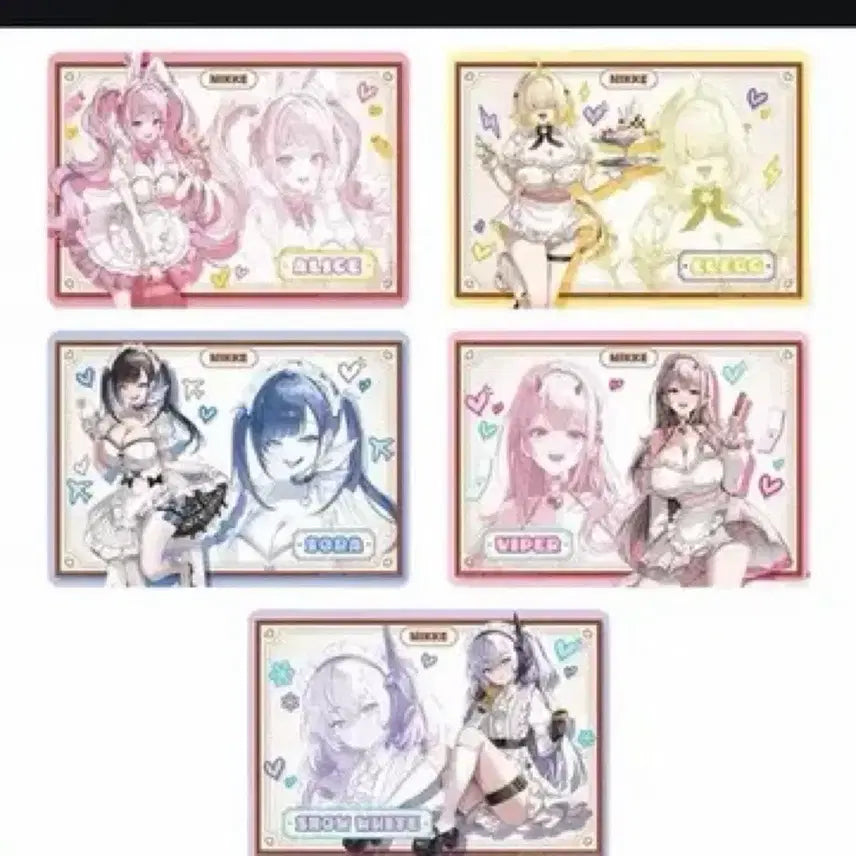[BUNJANG] NİKE Chapter 7 F-Prize Desk Mat Full Set Bundle Set / 미개봉) 니케 챕터7 F상 데스크매트 풀셋 일괄