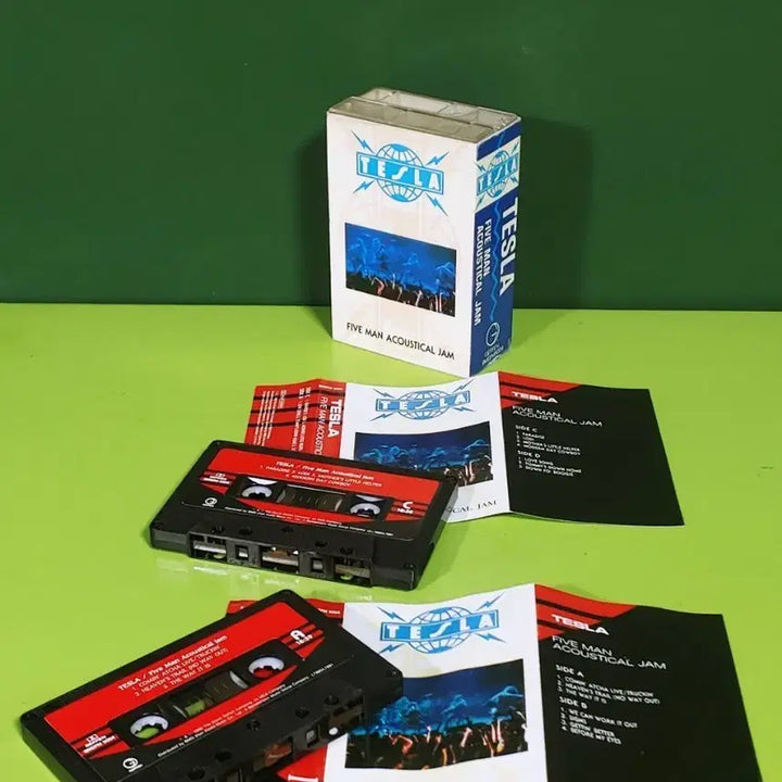 [BUNJANG] Tesla Five Man Acoustical Jam Cassette Tape / 테슬라 파이브 맨 어쿠스틱 잼 카세트 테이프