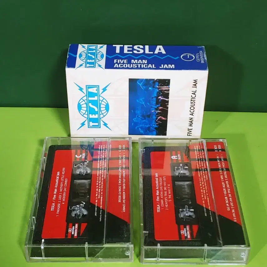 [BUNJANG] Tesla Five Man Acoustical Jam Cassette Tape / 테슬라 파이브 맨 어쿠스틱 잼 카세트 테이프