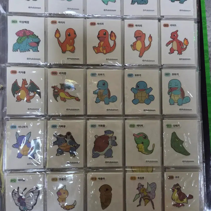 [BUNJANG] Pokemon Sticker 1st Gen Full Set (172 pcs) - Includes 4 Error Stickers / 포켓몬 띠부씰 1세대 3자리 전종(오류씰 4종 포함) 151종 172매 풀세트 판매