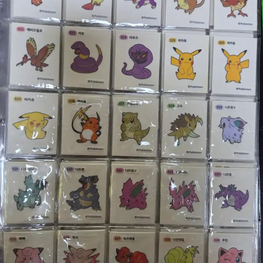 [BUNJANG] Pokemon Sticker 1st Gen Full Set (172 pcs) - Includes 4 Error Stickers / 포켓몬 띠부씰 1세대 3자리 전종(오류씰 4종 포함) 151종 172매 풀세트 판매