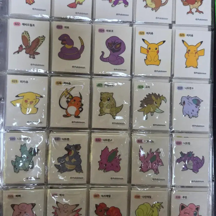 [BUNJANG] Pokemon Sticker 1st Gen Full Set (172 pcs) - Includes 4 Error Stickers / 포켓몬 띠부씰 1세대 3자리 전종(오류씰 4종 포함) 151종 172매 풀세트 판매