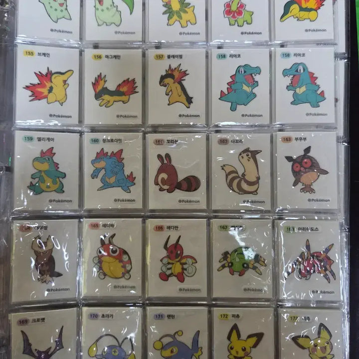 [BUNJANG] Pokemon Seal 2nd Generation Full Set (107 pcs) / 포켓몬씰 2세대 세자리 전종 풀세트 총 107개 판매