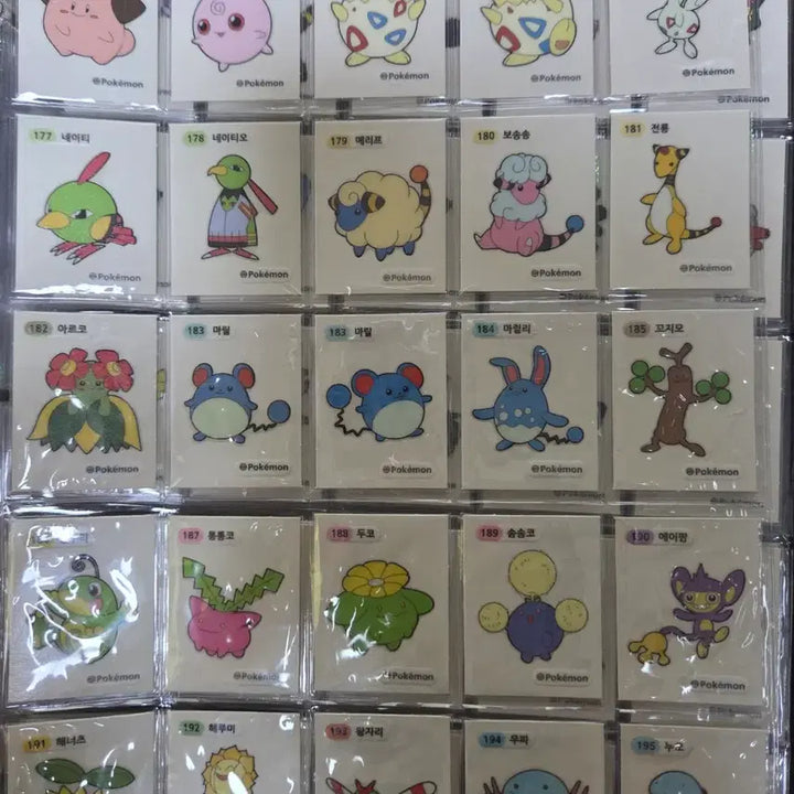 [BUNJANG] Pokemon Seal 2nd Generation Full Set (107 pcs) / 포켓몬씰 2세대 세자리 전종 풀세트 총 107개 판매