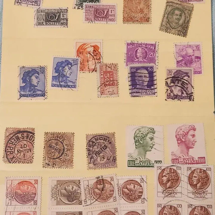 [BUNJANG] Vintage Stamp Collection: France &amp; Italy / 외국우표, 프랑스, 이탈리아 우표 모음