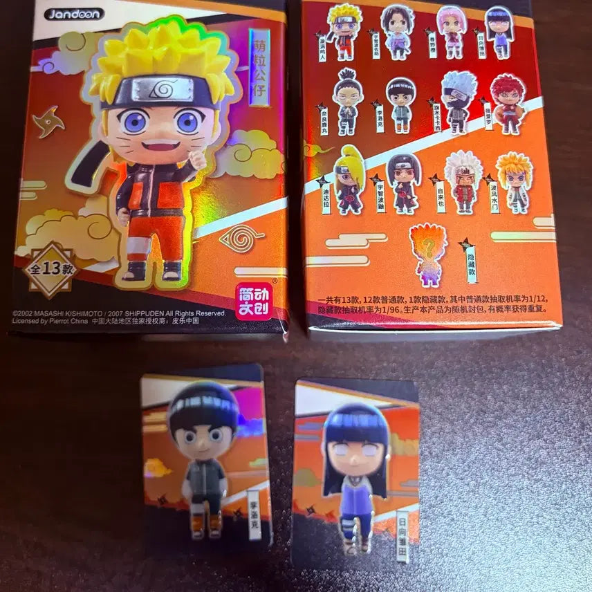 [BUNJANG] Naruto Mini Figures Set (Rock Lee, Hinata) - Bundle / 나루토 미니 피규어 2종 일괄 (록리,히나타)