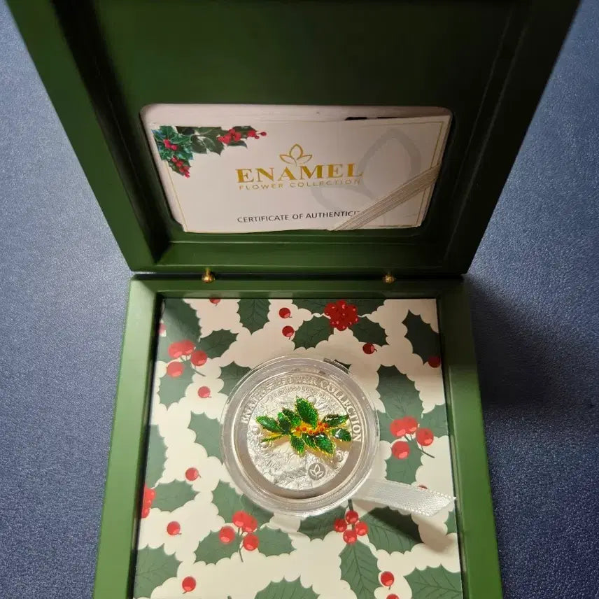 [BUNJANG] 2025 Enamel Flower Collection 3D Limited Edition Proof Silver Coin / 2025년 애나멜 플라워컬랙션 3D한정판 프루프은화 희귀은화수집용