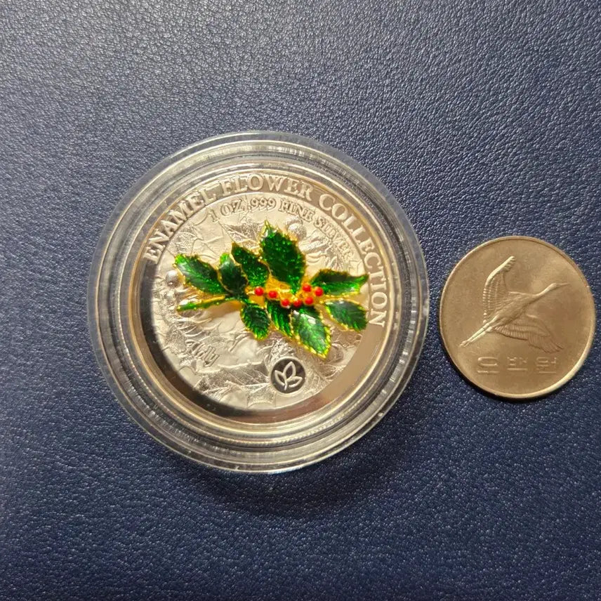 [BUNJANG] 2025 Enamel Flower Collection 3D Limited Edition Proof Silver Coin / 2025년 애나멜 플라워컬랙션 3D한정판 프루프은화 희귀은화수집용