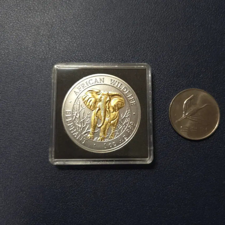 [BUNJANG] 2004 Somalia Gilded 1000 Shilling Silver Coin / 2004년 소말리아 금도금 1000실링 은화 희귀은화수집용