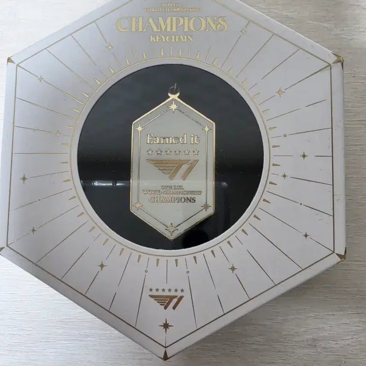 [BUNJANG] T1 2025 World Championship Winners "Earned it" Keychain V6 / T1 2025 월드 챔피언십 우승 기념 키링 V6
