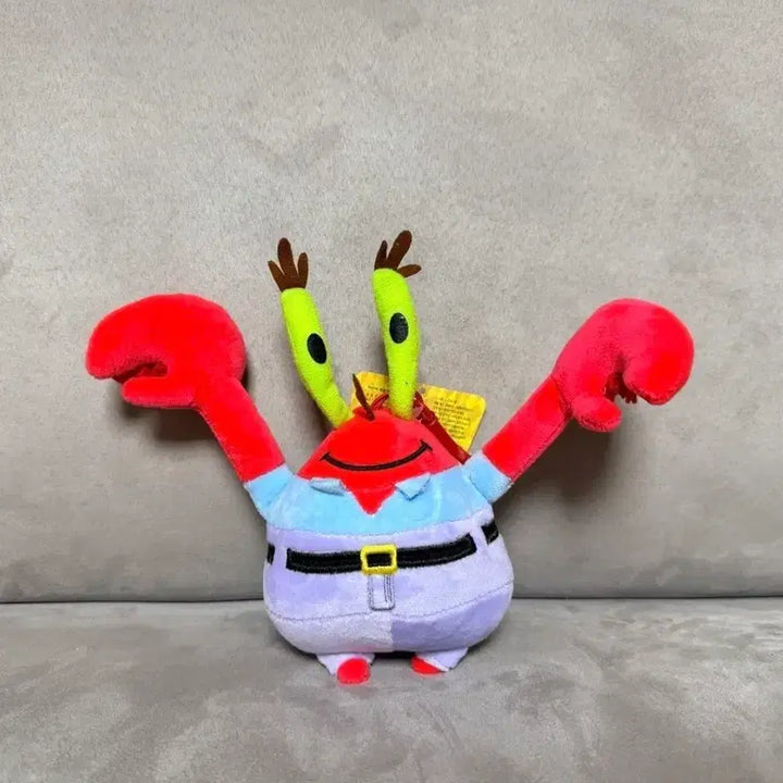 [BUNJANG] SpongeBob SquarePants Mr. Krabs Keyring Plush / 정품 스폰지밥 스펀지밥 집게사장 키링 인형