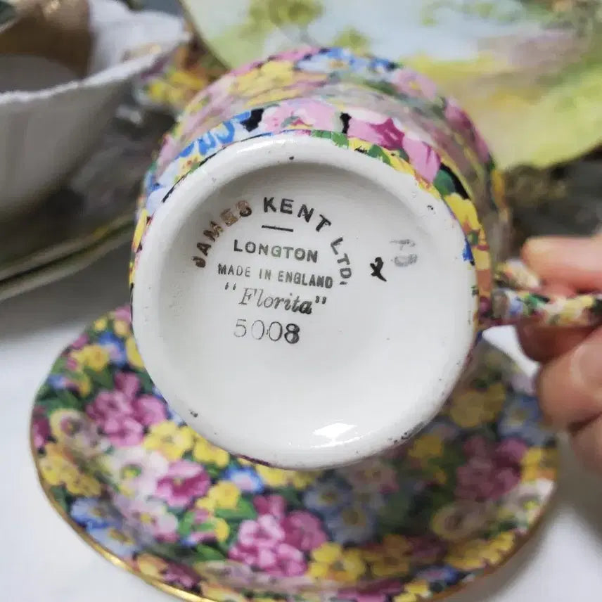 [BUNJANG] James Kent Chintz Florida 5008 Teacup Set / 제임스켄트친즈앤틱