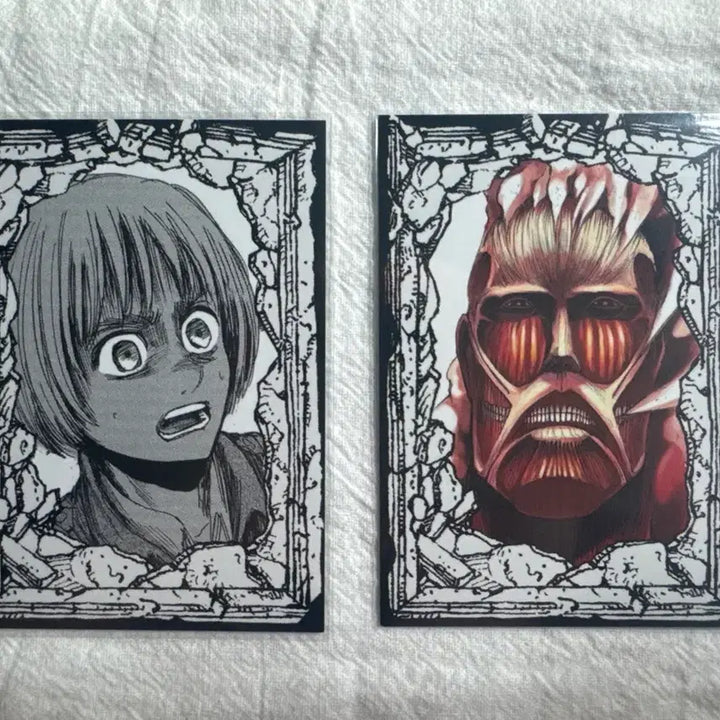 [BUNJANG] Attack on Titan Armin &amp; Colossal Titan - Large Format Photocard / 진격의 거인 전시회 아르민 초대형거인 포토카드 양도